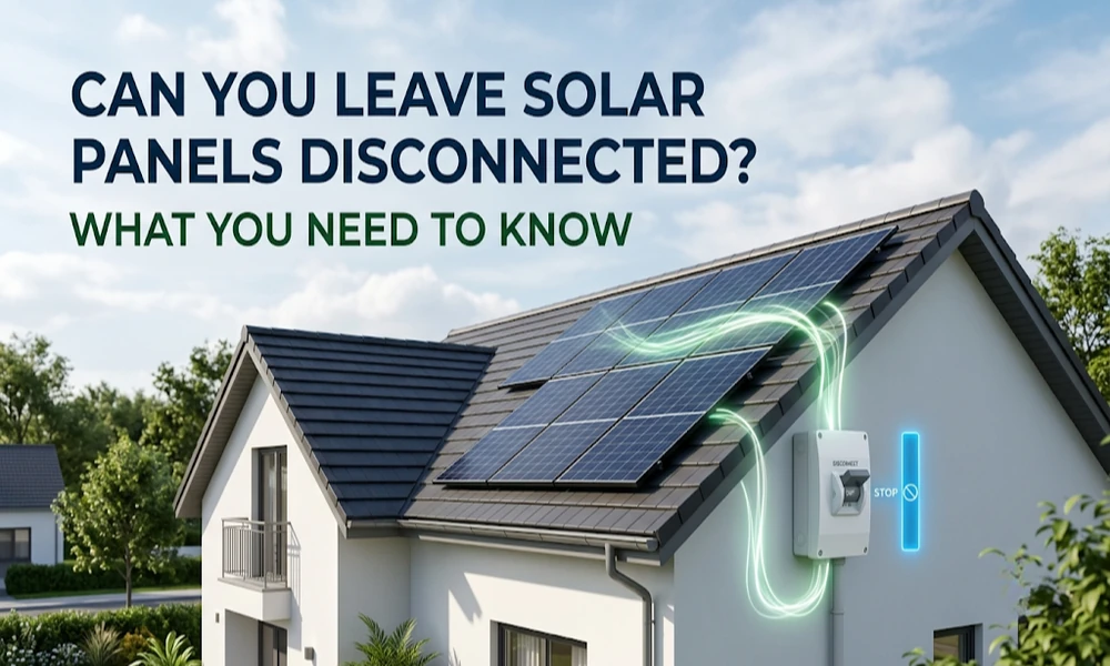 Can You Leave Solar Panels Disconnected? What You Need to Know